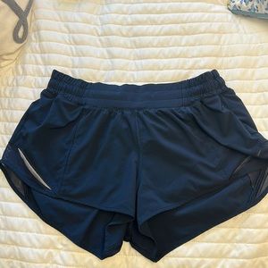 Navy Blue Hotty Hot Lululemon Shorts